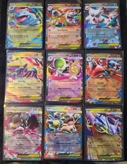 2025 POKEMON MEGA EX EVOLUTION 9-CARD HOLO LOT Full Art Double Rare MINT - Image 1
