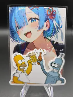 Rem Re Zero Anime Waifu Card Doujin ACG Goddess Holo - Image 2