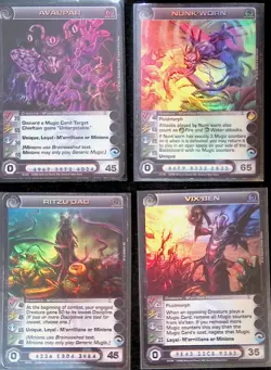 Chaotic Super Rare M'arrillian 4-Card Lot TCG CCG (*) - Image 1