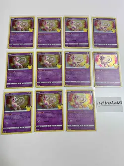 Pokemon Celebrations Mew 011/025 Rare Card Lot Of 11 - Image 1
