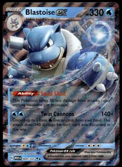 Blastoise ex 009/165 JUMBO OVERSIZED Black Star Promo Pokemon Card - Image 1