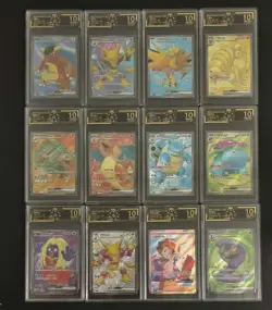 12 Lot OCD 10 Pokemon TCG Chinese Card 151 SR SSR Holo Charizard Graded A6 SQ - Image 1
