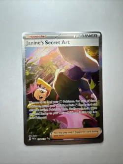 Pokemon Prismatic Evolutions TCG Janine’s Secret Art 173/131 SIR Card FRESH PULL - Image 1