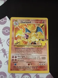 Pokemon TCG Charizard Celebrations Classic Collection Holo Rare Card 4/102 - Image 1