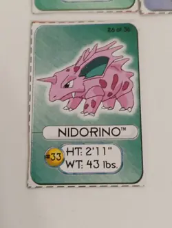 1998 Pokemon Premium Lunchables Snorlax/Moltres Mini Cardboard Cutout Cards - Image 4