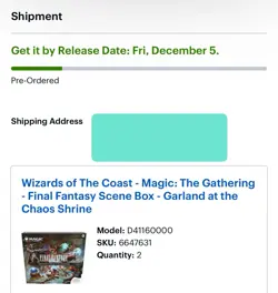 PRESALE Magic the Gathering - Final Fantasy VIII Scene Box - Garland Chaos Shrin - Image 2