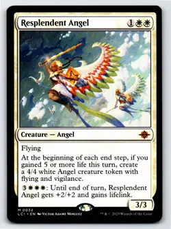 Resplendent Angel M The Lost Caverns of Ixalan # 32 NM Normal - Image 1