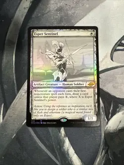 MTG Foil Showcase Esper Sentinel NM Unplayed Modern Horizons 2 - Image 1