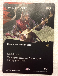 MTG - Voice of Victory - Borderless - Tarkir: Dragonstorm - Image 1