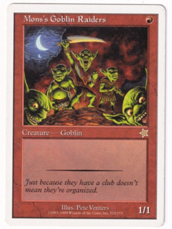 Mons's Goblin Raiders Starter 1999 #112 Magic The Gathering MTG Single - Image 1
