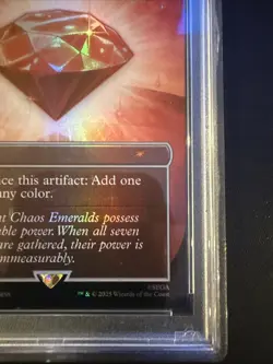 Chaos Emerald - Lotus Petal (7032) Secret Lair Drop Foil PSA9 Mint MTG Sonic - Image 3