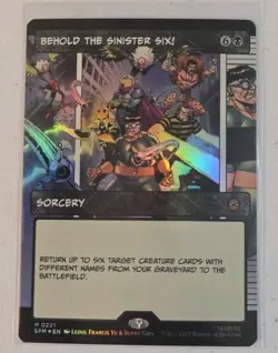 MTG - NM - Behold the Sinister Six! (Borderless) Marvel's Spider-Man Foil - Image 1