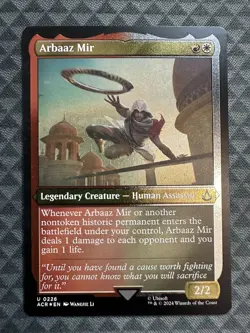 MTG Arbaaz Mir #0226 Foil Etched Uncommon UB: Assassin’s Creed (ACR) - Image 2