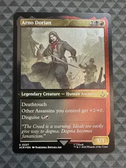 MTG Arno Dorian #0227 Foil Etched Uncommon UB: Assassin’s Creed (ACR) - Image 2