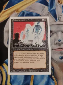 Animate Dead MTG Revised Uncommon Black Enchantment Near-Mint x1 GG3 - Image 1