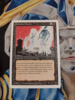 Animate Dead MTG Revised Uncommon Black Enchantment Near-Mint x1 GG3 - Image 2