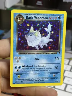 Dark Vaporeon 9/110 Legendary Collection 2002 Holo Nintendo Pokemon Card TCG - Image 3