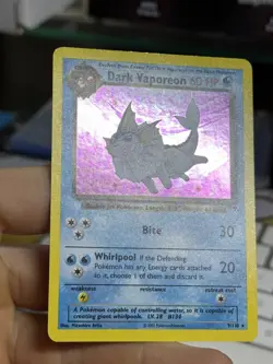 Dark Vaporeon 9/110 Legendary Collection 2002 Holo Nintendo Pokemon Card TCG - Image 5
