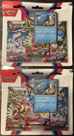 Pokemon TCG Scarlet & Violet 3 Pack Blister /Dodonzo Promo /2PACK - Image 1