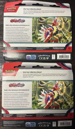 Pokemon TCG Scarlet & Violet 3 Pack Blister /Dodonzo Promo /2PACK - Image 2