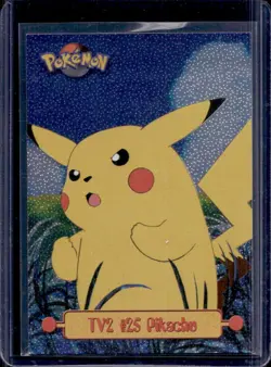 1999 Topps Pokemon TV Animation Series 1 Pikachu Silver Foil #TV2 - Image 1