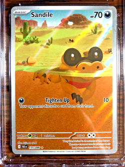 Sandile Illustration Rare #135 - CGC GEM MINT 10 - 2025 Black Bolt - Pokemon TCG - Image 2