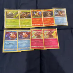 Pokemon TCG Detective Pikachu Holos Lot Of 9 All Light Played To Near Mint - Image 1
