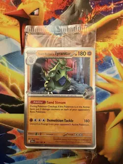 Sealed Pokemon Center Exclusive Promo Team Rocket’s Tyranitar 96/182 - Image 1