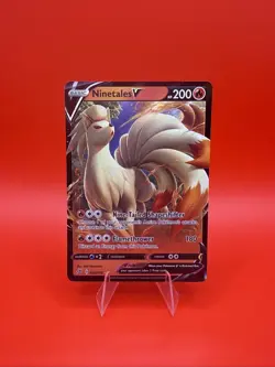 Pokemon Ninetales V 026/192 Rebel Clash Sword & Shield ULTRA RARE - Image 1
