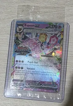 Pokemon Prismatic Evolutions Espeon ex 034/131 Surprise Box Stamped Sealed - Image 1