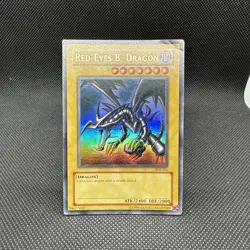 Yu-Gi-Oh Red-Eyes Black Dragon SDJ-001 Unlimited Edition Holo Rare - Image 1