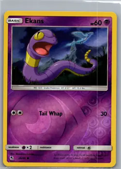 Ekans 26/68 Reverse Holo Hidden Fates - Pokemon Card - NM - Image 1
