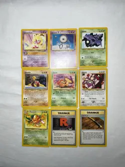 Pokemon Neo Revelation Lot Of 9 Cards - Image 1