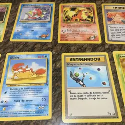 Vintage Bulk Base Cards Pokemon 66 Card Lot 1999-2000 Spanish And English Cards - Image 5