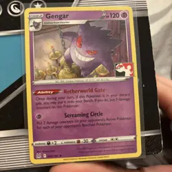 Pokemon Gengar 066/196 Sword & Shield Lost Origin Non-Holo Card 2022 Stamped NM - Image 1