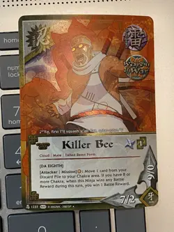 Naruto CCG Killer Bee 1237 [Da Eighth] Foil Card / near mint condition - Image 1