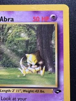 1st Edition Sabrina's Abra 94/132 Gym Challenge Pokemon Card Rare LP - Image 4