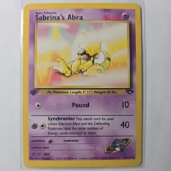 Pokemon Card - Sabrina's Abra Gym Challenge 1st Edition 93/132 Common - Image 1