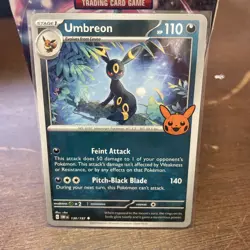 Pokemon TCG Halloween Trick Or Trade 2024 Umbreon #130/197 Regular Uncommon Card - Image 1