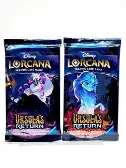 Disney Lorcana TCG Ursula's Return Booster Packs Lot Of 2 (12 Cards Per Pack) - Image 1