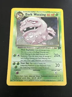 1999 Rocket Vintage Pokemon Card Lot: Holo Dark Arbok 2/82 & Dark Weezing 14/82 - Image 2