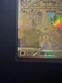 Mega Lucario EX 188/132 Hyper Rare Gold Mega Evolutions Pokemon Card FRESH PULL - Image 5
