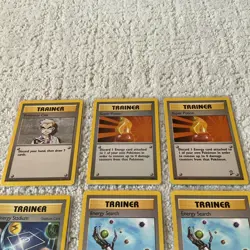 Lot of (10) 1995 Super Rare Pokemon Trainer Illustration TCG Cards Light Play - Image 2