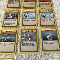 Lot of (10) 1995 Super Rare Pokemon Trainer Illustration TCG Cards Light Play - Image 4
