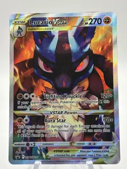 Lucario VSTAR SWSH291 - Sword & Shield Crown Zenith ETB Promo Pokemon Card - Image 1