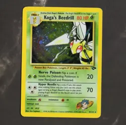 Pokemon TCG Koga's Beedrill Gym Challenge Holo Card 9/132 - Image 1