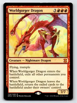 Worldgorger Dragon M Eternal Masters # 154 NM Normal - Image 1