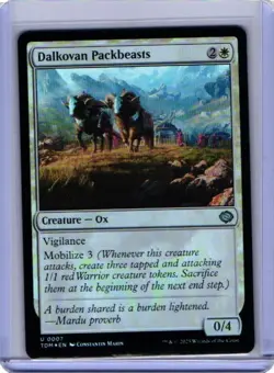 Dalkovan Packbeasts #7 (Foil) (NM) Tarkir Dragonstorm TDM Magic MTG - Image 1