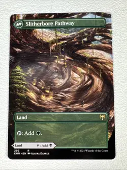Darkbore | Slitherbore Pathway - (Borderless) Regular Rare #292 Kaldheim MTG - Image 2