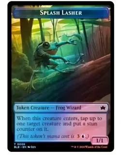 4x Splash Lasher/ Various Token - FOIL - Bloomburrow -MTG - NM - Image 1